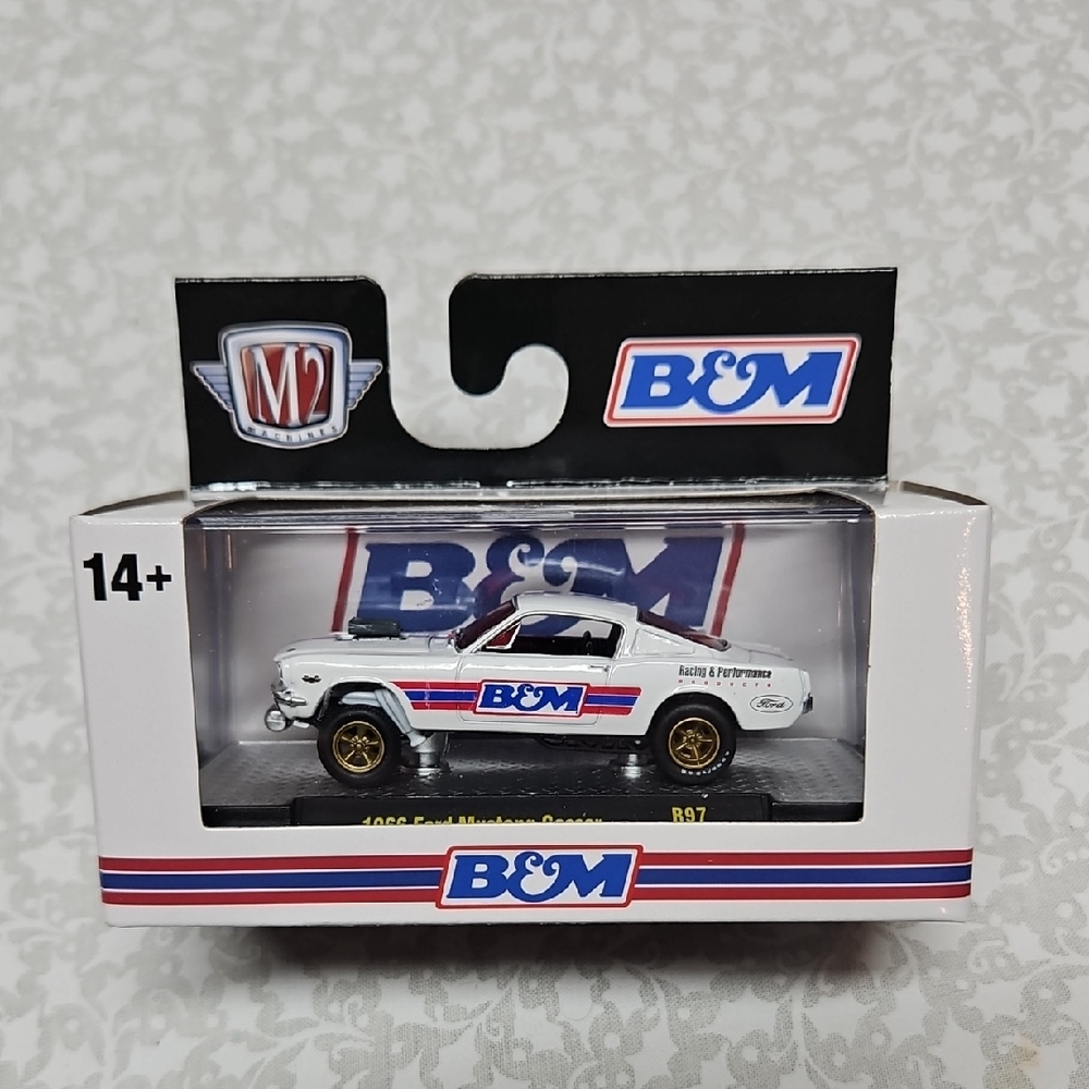 M2 Machines B&M 1966 Ford Mustang Gasser Premium Die-cast Car